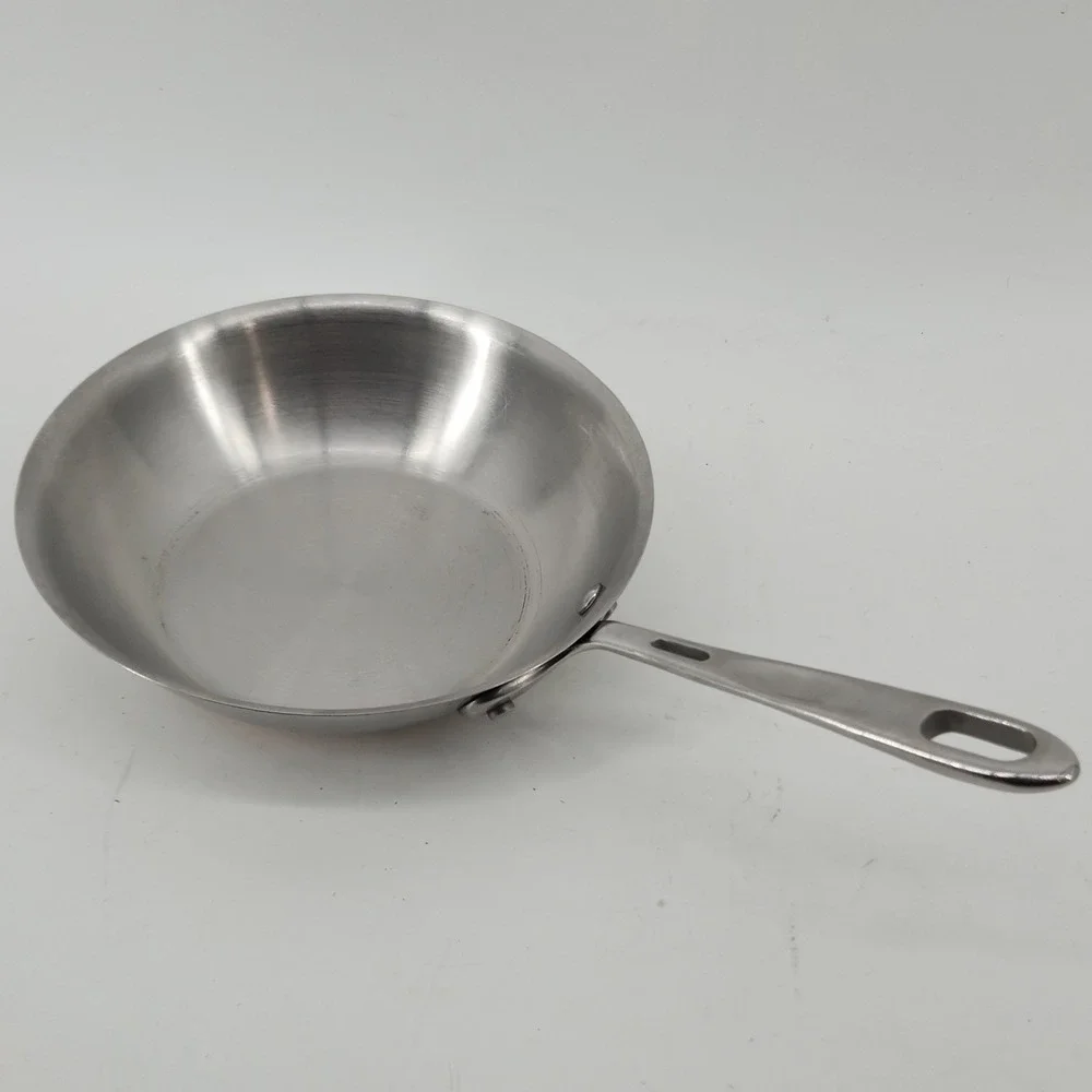 Emeril 8 Inch Stainless Steel Copper Core Base Skillet Fry Pan Silver Cookware
